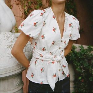 Maeve Rose Embroidered Blouse